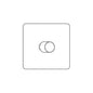 Hoxton Paintable Range Primed White (Paintable) 1 Gang Rotary Push On/Off Switch