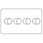 Vintage Range Satin Copper (Project Finish) 4 Gang TED Dimmer (Compatible with LED Lamps) by Heritage Brass By M-Marcus