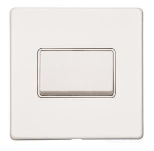 Vintage Range Gloss White, XGL - 6A Triple Pole Fan Isolator Switch