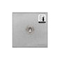 Winchester Range Satin Chrome Switches & Sockets, W03 - 1 Gang Dimming Toggle Switch by Heritage Brass By M-Marcus