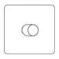 Hoxton Paintable Range Primed White (Paintable) 1 Gang Rotary Push On/Off Switch