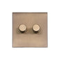 Windsor Range Matt Antique Brass Switches & Sockets, WN92 - 1 Gang TED Dimmer (Compatible with LED Lamps) by Heritage Brass By M-Marcus