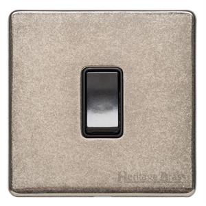 Vintage Range Rustic Nickel, XRN - 1 Gang Rocker Switch
