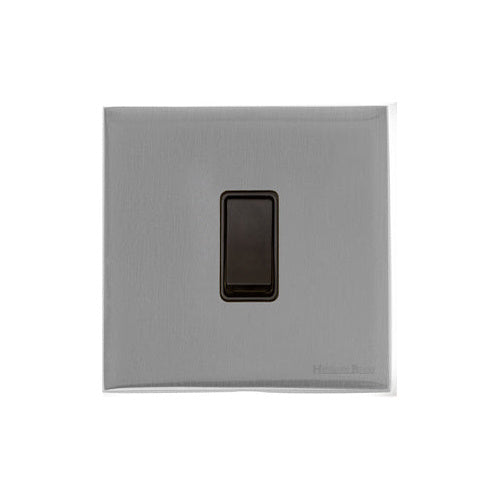 Windsor Range Satin Chrome Silk Switches & Sockets, WN35 - 1 Gang Rocker Switch by Heritage Brass By M-Marcus