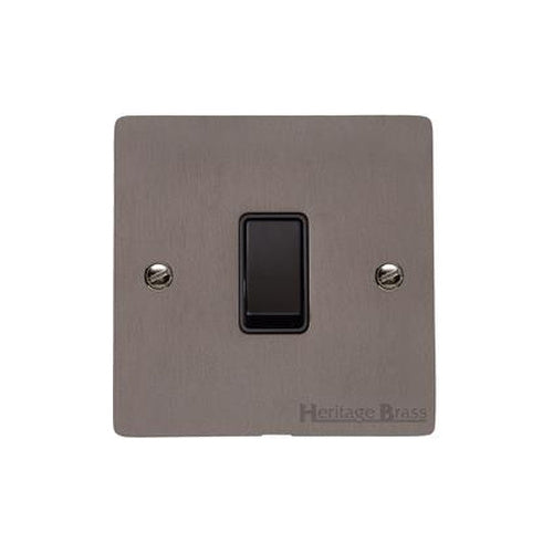 Elite Flat Plate Range Matt Bronze Switches & Sockets, T09 - 20A Double Pole Switch by Heritage Brass By M-Marcus