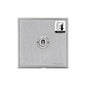 Executive Range Satin Chrome with Polished Chrome Switches & Sockets, EX23 - 1 Gang Dimming Toggle Switch by Heritage Brass By M-Marcus