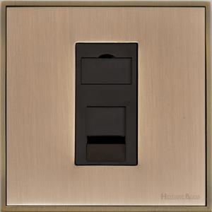 Executive Range Antique Brass, EX91 - 1 Gang CAT6