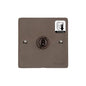 Elite Flat Plate Range Matt Bronze Switches & Sockets, T09 - 1 Gang Dimming Toggle Switch by Heritage Brass By M-Marcus