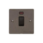 Elite Flat Plate Range Matt Bronze Switches & Sockets, T09 - 20A Double Pole Switch with Neon by Heritage Brass By M-Marcus