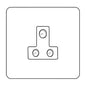 Hoxton Primed White | 5 Amp 3 Round Pin Socket