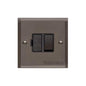 Elite Stepped Plate Range Matt Bronze Switches & Sockets, S09 - Switched Spur (13 Amp) by Heritage Brass By M-Marcus