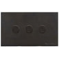 Windsor Range Dark Antique Bronze Switches & Sockets WN95 - 3 Gang TED Dimmer (Compatible with LED Lamps) by Heritage Brass By M-Marcus