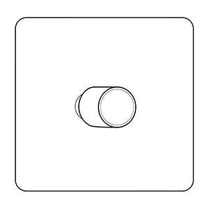 Hoxton Paintable Range Primed White (Paintable) 1 Gang Rotary Intermediate Switch