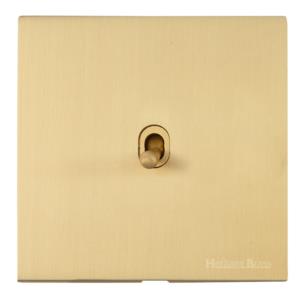 Windsor Range Matt Brass, WN40 - 1 Gang Intermediate Stockholm Toggle