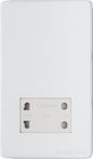 Vintage Range Matt White Switches & Sockets, XWH - Shaver Socket Output Voltage 110/240V by Heritage Brass By M-Marcus