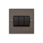 Richmond Elite Range Matt Bronze Switches & Sockets, LP9 - 3 Gang Rocker Switch by Heritage Brass By M-Marcus