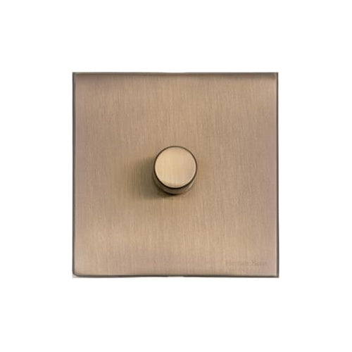 Windsor Range Antique Brass Switches & Sockets, WN91 - 1 Gang TED Dimmer (Compatible with LED Lamps) by Heritage Brass By M-Marcus