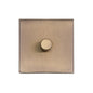 Windsor Range Antique Brass Switches & Sockets, WN91 - 1 Gang TED Dimmer (Compatible with LED Lamps) by Heritage Brass By M-Marcus