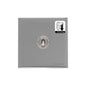 Windsor Range Satin Chrome Silk Switches & Sockets, WN35 - 1 Gang Dimming Toggle Switch by Heritage Brass By M-Marcus