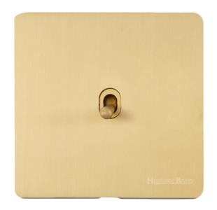 Studio Range Satin Brass, Y44 - 1 Gang Intermediate Stockholm Toggle