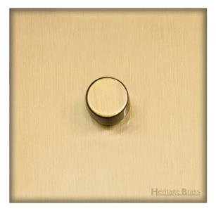 Windsor Range Matt Brass, WN40 - 1 Gang TED Dimmer (Compatible with LED Lamps)