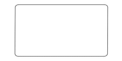 Mode Range Matt White Double Blank Plate
