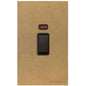 Windsor Range Aged Brass Switches & Sockets, WN50 - 45A DP Cooker Switch with Neon (tall plate) by Heritage Brass By M-Marcus