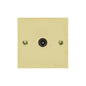Richmond Elite Range Satin Brass Switches & Sockets, LP44 - 1 Gang Isolated TV Coaxial Socket by Heritage Brass By M-Marcus