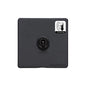 Vintage Range Matt Black Switches & Sockets, XBK - 1 Gang Dimming Toggle Switch by Heritage Brass By M-Marcus