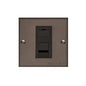 Heritage Brass Stylist Bronze Low Profile Plate - Square Edge - 1 Gang RJ45 -Type RL9 by Heritage Brass By M-Marcus