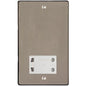 Elite Flat Plate Range Satin Nickel Switches & Sockets, T05 - Shaver Socket Output Voltage 110/240V by Heritage Brass By M-Marcus