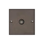 Richmond Elite Range Matt Bronze Switches & Sockets, LP9 - 1 Gang Isolated TV Coaxial Socket by Heritage Brass By M-Marcus