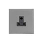 Windsor Range Satin Chrome Silk Switches & Sockets, WN35 - 5 Amp 3 Round Pin Socket by Heritage Brass By M-Marcus