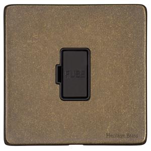 Vintage Range Rustic Brass, XRB - Unswitched Spur (13 Amp)