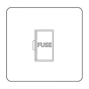Primed White Flat Plate PW-Unswitched Spur (13 Amp) by Heritage Brass By M-Marcus
