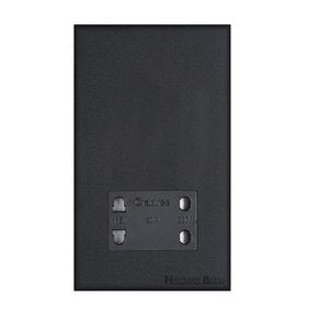 Windsor Range Jet Black (Project Finish) Shaver Socket Output Voltage 110/240V