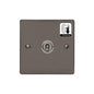 Elite Flat Plate Range Polished Black Nickel Switches & Sockets, T06 - 1 Gang Dimming Toggle Switch by Heritage Brass By M-Marcus