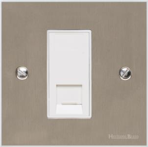 Bauhaus Range Satin Nickel, BH5 - 1 Gang CAT6