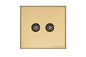 Windsor Range Matt Brass Switches & Sockets, WN40 - TV/FM Diplexed Socket by Heritage Brass By M-Marcus