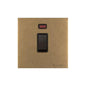 Windsor Range Aged Brass Switches & Sockets, WN50 - 20A Double Pole Switch with Neon by Heritage Brass By M-Marcus