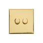 Windsor Range Polished Brass Switches & Sockets, WN1 - 2G Multi Location Primary Dimmer by Heritage Brass By M-Marcus