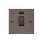 Heritage Brass Stylist Bronze Flat Plate - Square Edge - 20A Double Pole Switch with Neon - Type QL9 by Heritage Brass By M-Marcus