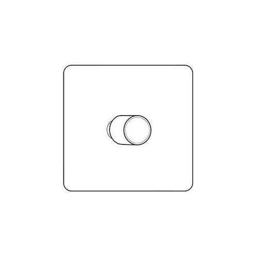 Hoxton Paintable Range Primed White (Paintable) 1 Gang Rotary Push On/Off Switch