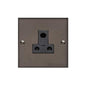 Heritage Brass Stylist Bronze Low Profile Plate - Square Edge - 5 Amp 3 Round Pin Socket -Type RL9 by Heritage Brass By M-Marcus