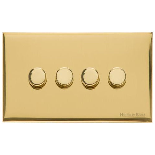Windsor Range Polished Brass Switches & Sockets, WN1 - 4G Multi Location Secondary Dimmer by Heritage Brass By M-Marcus