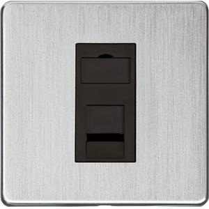 Studio Range Satin Chrome, Y33 - 1 Gang CAT6