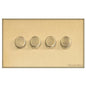 Windsor Range Matt Brass Switches & Sockets, WN40 - 4G Multi Location Secondary Dimmer by Heritage Brass By M-Marcus