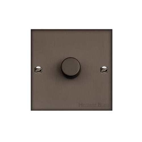 Richmond Elite Range Matt Bronze Switches & Sockets, LP9 - 1 Gang TED Dimmer (Compatible with LED Lamps) by Heritage Brass By M-Marcus