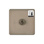 Vintage Range Aged Pewter Switches & Sockets, XAP - 1 Gang Dimming Toggle Switch by Heritage Brass By M-Marcus