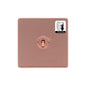 Vintage Range Satin Copper 1 Gang Dimming Toggle Switch (20 Amp) by Heritage Brass By M-Marcus